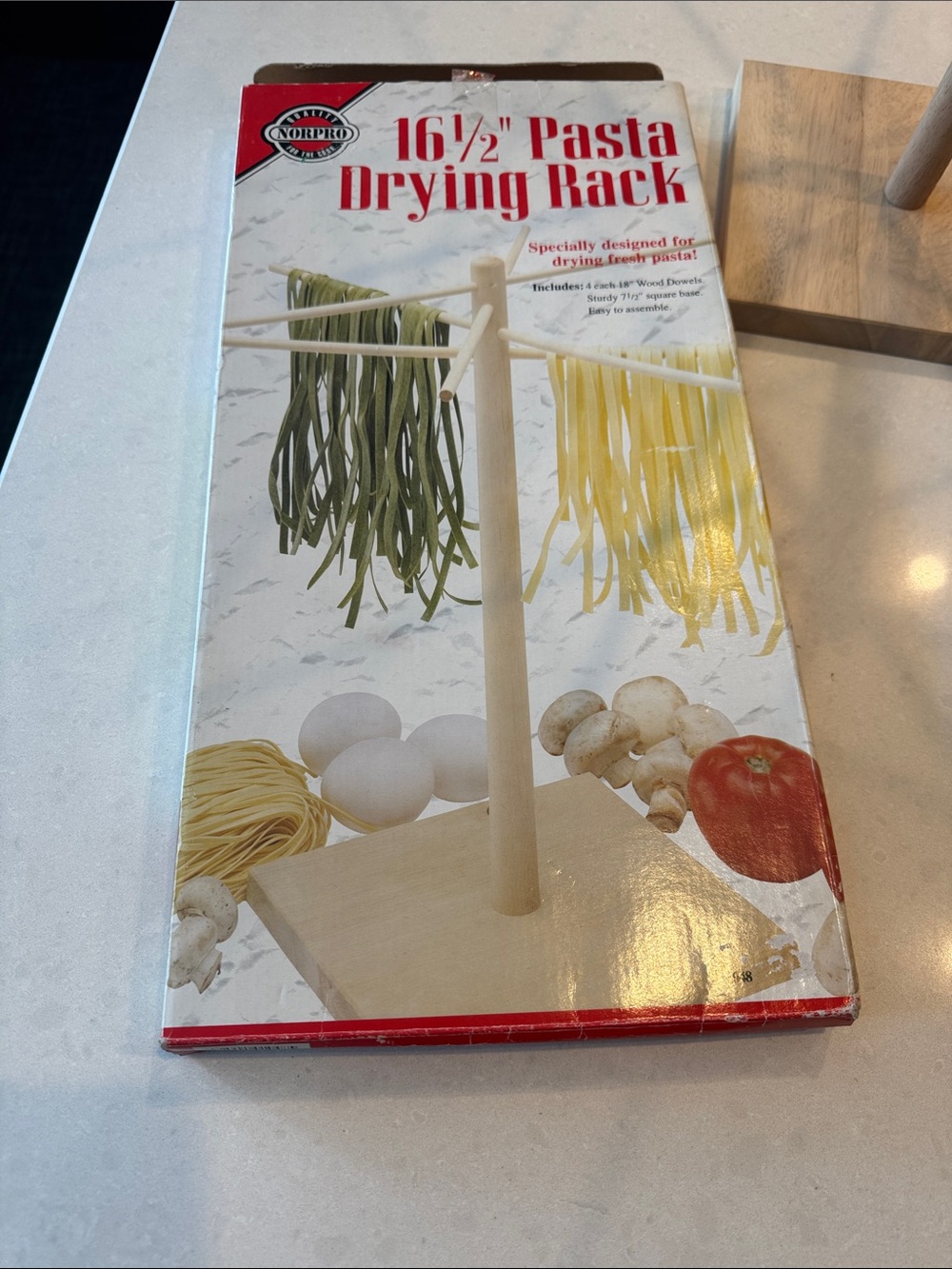 Norpro 16½" Pasta Drying Rack - Natural Wood